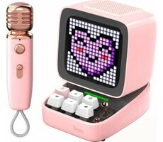 Divoom DitooMic ružová / Prenosný reproduktor / 15W / Bluetooth 5.0 / RGB 