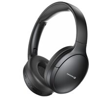 Swissten PURE čierna / Bluetooth slúchadlá / ANC / BT 5.3 / 3.5mm jack / USB-C