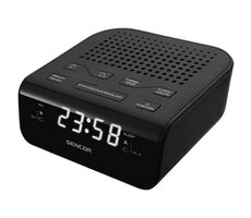 Sencor SRC 136 B čierna / Rádiobudík / FM 