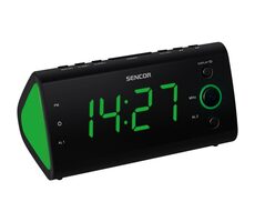 Sencor SRC 170 GN čierna / Rádiobudík / PLL FM 