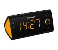 Sencor SRC 170 OR čierna / Rádiobudík / PLL FM 