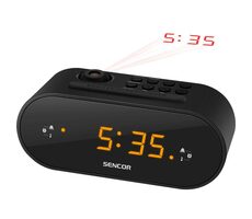 Sencor SRC 3100 B čierna / Rádiobudík projekčný / PLL FM 