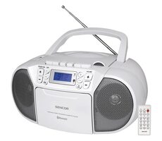 Sencor SPT 3907 W biela / Rádiomagnetofón / FM / CD / MC / BT