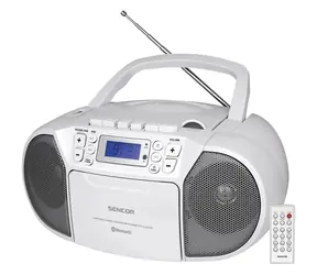 Sencor SPT 3907 W biela / Rádiomagnetofón / FM / CD / MC / BT