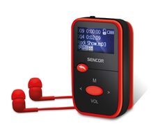 Sencor SFP 4408RD červená / MP3 prehrávač / 1.1 "LCD / 8GB / MicroSD
