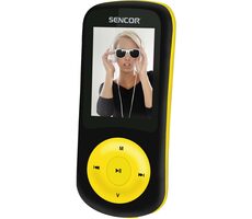 Sencor SFP 5870BOL čierno-žltá / MP3 & MP4 prehrávač / 1.8 "TFT / 8GB / MicroSD