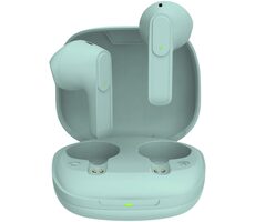 Sencor SEP 540BT zelená / Bezdrôtové slúchadlá / mikrofón / Bluetooth 5.0 / dobíjacie púzdro 