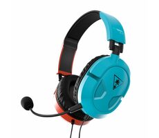 Turtle Beach RECON 50 červeno-modrá / herné slúchadlá / 40mm meniče / 3.5 mm jack / mikrofón / ovládač hlasitosti