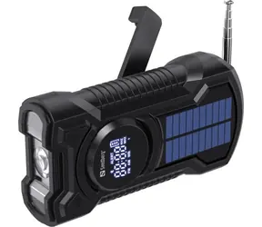 Sandberg Surviovor All-in-1 čierna / FM/AM rádio s ďalšími funkciami / 5000mAh 