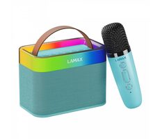 Lamax KaraokeKid1 Blue / Bezdrôtový reproduktor / Karaoke / 10 W / výdrž až 8 h / BT 5.3 / microSD / flash disk / dopredaj
