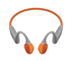 QCY Crossky link2 šedo-oranžová / Bezdrôtové slúchadlá / pred uši / mikrofón / BONE conduction / IPX5 / Bluetooth 5.3 