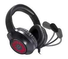 TYRON RGB Stereo Gaming Headset čierna / herné slúchadlá / mikrofón / RGB / 3.5mm jack / 1.8m