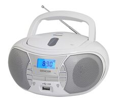 Sencor SPT 2700 WH biela / rádio / FM / Bluetooth / CD / USB / AUX
