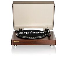 ROADSTAR TT-260SPK hnedá / Gramofón / 33 & 45 & 78 RPM / 24 W / Bluetooth / 3.5mm / RCA 