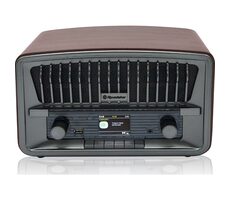 ROADSTAR HRA-270D+BT hnedá / Retro rádio / FM / PLL / DAB+ / CD / MP3 / 3.5mm / USB  