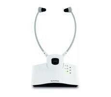 TechniSat STEREOMAN ISI 3 biela / bezdrôtové slúchadlá / 2.4GHz / dokovacia stanica