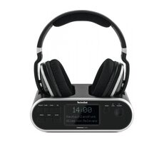 TechniSat STEREOMAN 2 DAB+ čierna / bezdrôtové slúchadlá / 2.4GHz / dokovacia stanica
