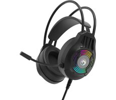 Marvo H8326 čierna / slúchadlá s mikrofónom / 3.5mm jack / podsvietenie / kábel 1.8m