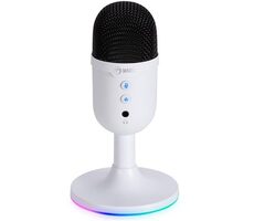 Marvo MIC-06 biela / stolný mikrofón / USB / 1.7m