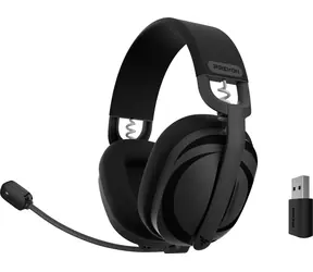 PREYON Tornado Fly čierna / herné bezdrôtové slúchadlá / mikrofón / Bluetooth 5.2 / USB-C