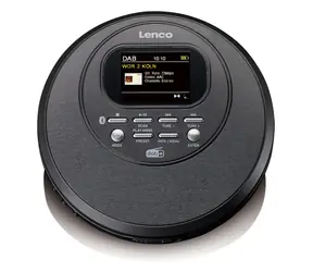 LENCO CD-500BK čierna / Prenosný CD prehrávač / MP3 / DAB+ / FM / 3.5mm