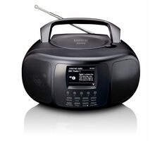 LENCO SCD-6000BK čierna / FM rádio / CD prehrávač / 2x2W / 3.5mm jack