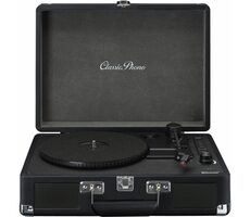 LENCO TT-115BK čierna / Gramofón v kufríku / 33 & 45 & 78 RPM / BT / RCA / repro