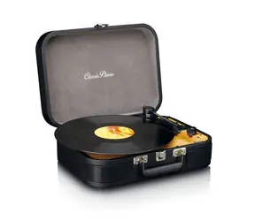 LENCO TT-116BK čierna / Gramofón v kufríku / 33 & 45 & 78 RPM / BT / RCA / repro