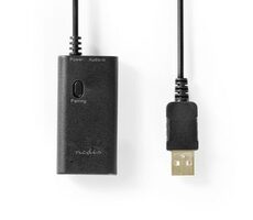 Nedis Bluetooth Vysielač a prijímač čierna / Vstupný konektor: 1x 3,5 mm / AptX Low latency / AptX / SBC / Až 2 zariadenia 