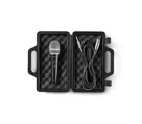 Nedis Káblový mikrofón čierna / Kardioid / dynamický / 5.00 m / 50 Hz - 15 kHz / 600 Ohm / -72 dB / Vypínač 