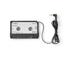 Nedis Car Audio Aux Cassette čierna / Kazetový adaptér / 3,5 mm / Dĺžka kábla: 1.00 m 
