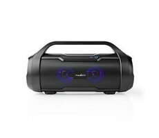Nedis SPBB310BK čierna / Reproduktor / Bluetooth / 2.0 / 120 W / AUX / Micro SD / USB / IPX5 / Prepojiteľný 