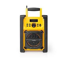 Nedis RDFM3100YW žltá / Prenosný rádio prijímač na stavbu / AM / FM / SW / 15 W / jack 3.5 mm / IPX5