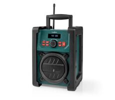Nedis RDDB3100GN čierna / Prenosný rádio prijímač na stavbu / DAB+ / FM / SW / 15 W / jack 3.5 mm / IPX5 