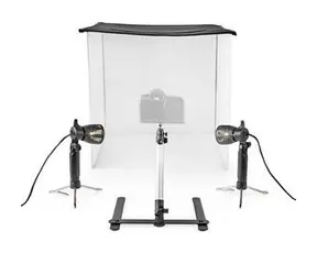 Nedis Prenosné Foto Studio čierna / 400 lm / Skladacia / Vrátane pozadia / Vrátane prepravnej tašky