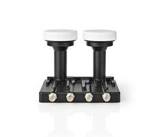 Nedis LNB čierna / Quad Monoblok 6.0 ° / Výstupné pripojenie: 4X konektor F 