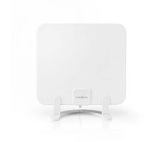 Nedis Izbová anténa biela / Aktívna / FM / UHF / VHF / Rozsah príjmu: 0-25 km / LTE700 / Zosilnenie: 30 dB / ABS