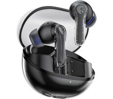 Soundpeats Clear čierna / bezdrôtové slúchadlá / mikrofón / Bluetooth 5.3 / IPX4 / výdrž až 40 hodín 