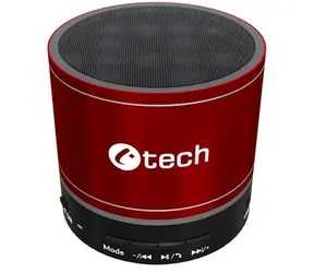 C-tech SPK-08R červená / Prenosný reproduktor / 3 W / BT 5.0 