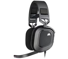 Headset Corsair HS80 RGB čierna / Herné slúchadlá s mikrofónom / USB / kábel 1.8m