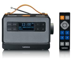 LENCO PDR-065 čierna / Prenosné rádio / FM / DAB+ / BT 5.0 / 2x2W / 2000 mAh