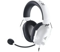 Razer BlackShark V2 X biela / herné slúchadlá s mikrofónom / 3.5mm jack / 1.3 m