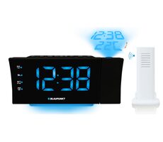 Blaupunkt CRP81USB čierna / rádio budík / LED displej / projekcia času a teploty / stmievateľný 