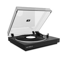 Victrola VPT-800-BLK-INT čierna / Automatický gramofón / 2 rýchlostné / BT / RCA / predzosilňovač