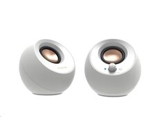 Creative Pebble V3 biela / reproduktory / 2.0 / USB / Bluetooth / 3.5mm jack / 8W