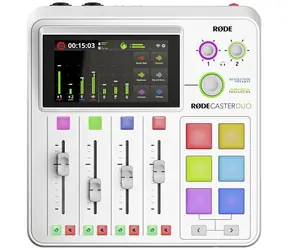 Rode RodeCaster Duo biela / Digitálny mixážny pult /3.5mm / XLR / USB-C / Bluetooth / microSD