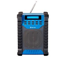 Denver WRB-60 DAB+ / aku stavebné rádio / DAB+ FM / BT / Li- ION 2000 mAh / IP54