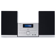 Thomson MIC122BT strieborná / Mikrosystém CD prehrávač a FM / 2 x 10 W RMS
