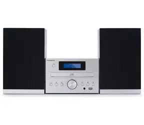Thomson MIC122BT strieborná / Mikrosystém CD prehrávač a FM / 2 x 10 W RMS