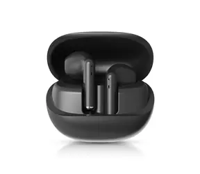 Niceboy Beans 4 čierna / Bezdrôtové slúchadlá s mikrofónom / Bluetooth 5.4 / IPX4 / nabíjacie púzdro 